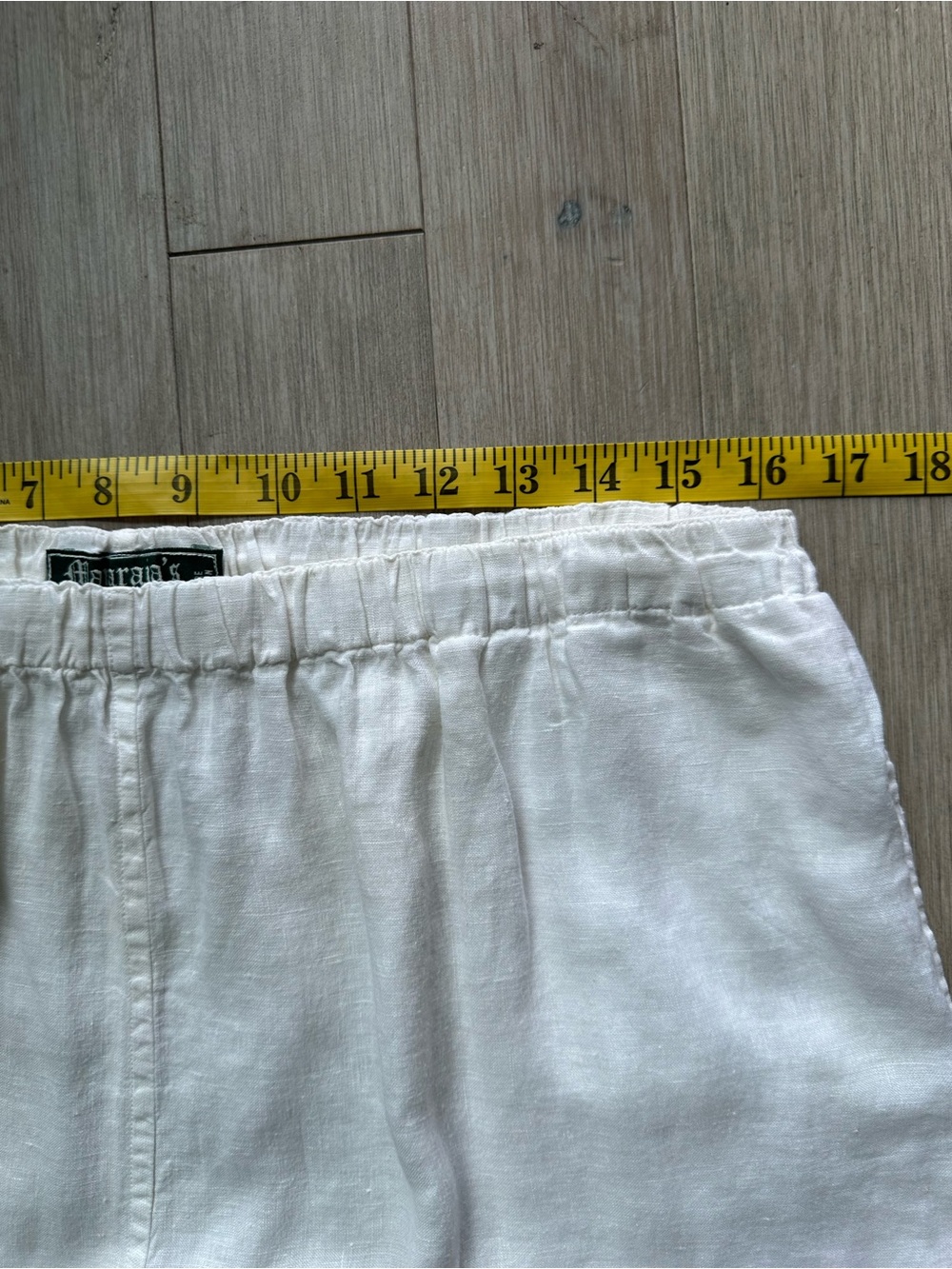 Maharajas The Taj Mahal Hotel Mumbai White Straight-Leg Pure Linen Pants 7 - Picture 5 of 8